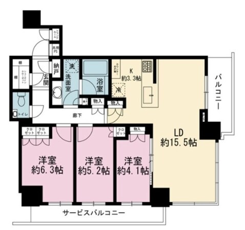 ブリリアザタワー東京八重洲アベニューの物件間取画像